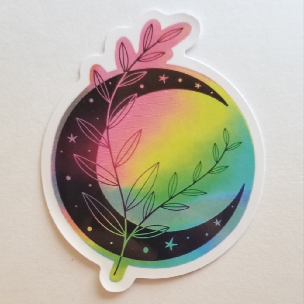 10/$10 Colorful Moon Sticker